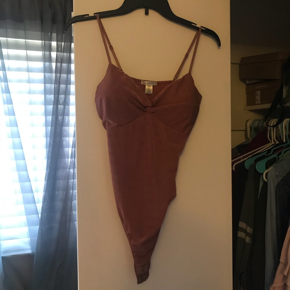Mauve body suit